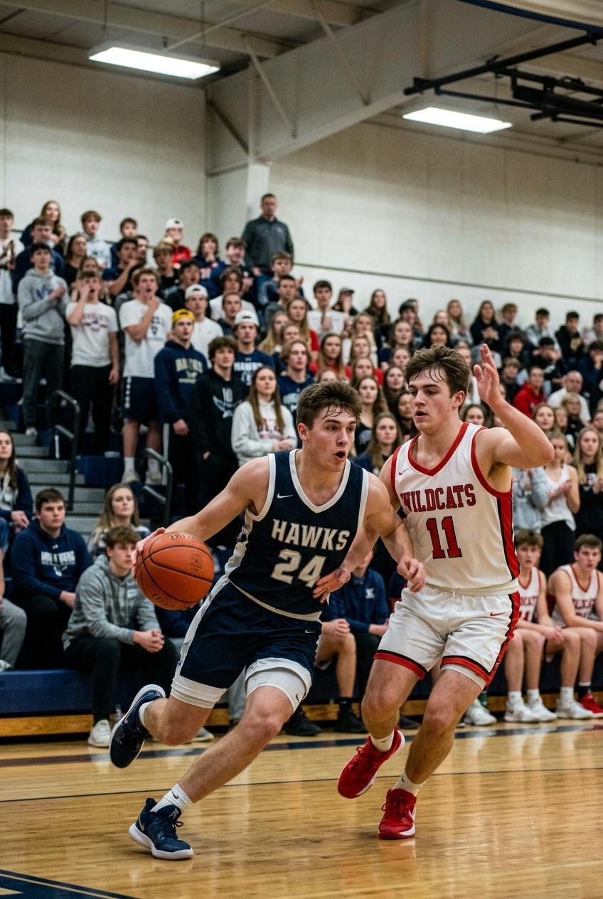 High school basketball player driving to the basket during a game — Sacramento sports photographer
